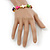 Unisex Multicoloured Plastic 'Cross' Friednship Bracelet On Silk String - Adjustable - view 3