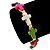 Unisex Multicoloured Plastic 'Cross' Friednship Bracelet On Silk String - Adjustable - view 4