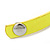 Neon Yellow Leather Style Crystal and Spike Studded Wrap Bracelet - Adjustable (One Size Fits All) - view 7