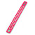 Crystal Studded Neon Pink Faux Leather Strap Bracelet - Adjustable up to 20cm - view 4