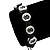 Black/White 'Skull & Crossbones' Cotton Wristband - Adjustable - view 4
