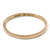Thin Magnolia Enamel 'Heart Of Gold' Slip-On Bangle Bracelet In Gold Plating - 18cm Length - view 6