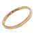 Thin Magnolia Enamel 'Heart Of Gold' Slip-On Bangle Bracelet In Gold Plating - 18cm Length - view 7