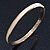 Thin Magnolia Enamel 'Heart Of Gold' Slip-On Bangle Bracelet In Gold Plating - 18cm Length - view 9