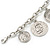 Vintage Inspired 'Coin' Charm Oval Link Bracelet In Burn Silver Tone - 17cm Length/ 3cm Extension - view 6