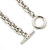 Rhodium Plated Charm Bracelet With T-Bar Closure - 19cm Length - view 5