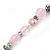 Vintage Inspired Pink Enamel, Crystal Flower, Freshwater Pearl, Glass Bead Bracelet In Silver Tone - 16cm Length/ 4cm Extension - view 6