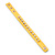 Crystal Studded Yellow Faux Leather Strap Bracelet (Gold Tone) - Adjustable up to 20cm - view 6