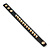 Crystal Studded Black Faux Leather Strap Bracelet (Gold Tone) - Adjustable up to 20cm - view 4