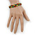 Unisex Red, Yellow, Green & Black Rasta Bob Marley Silk Cord Bracelet - Adjustable - view 3