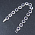 Montana Blue/ Clear Swarovski Crystal Floral Bracelet In Rhodium Plated Metal - 17cm L - view 10