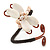 Freshwater Pearl, Mother Of Pearl Butterfly Copper Wire Flex Bracelet - view 7