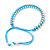 Plaited Light Blue Silk Cord With Silver Tone Bead Friendship Bracelet - Adjustable - view 4