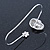 Silver Tone Crystal Skull Palm Bracelet - Up to 19cm L/ Adjustable - view 5