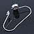 Silver Tone Crystal Skull Palm Bracelet - Up to 19cm L/ Adjustable - view 6