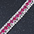 Clear/ Fuchsia Austrian Crystal Bracelet In Rhodium Plated Metal - 17cm Length - view 10