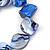 Blue Violet Shell Nugget Flex Bracelet - 18cm L - view 4