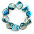Blue Shell Nugget Flex Bracelet - 18cm L