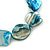 Blue Shell Nugget Flex Bracelet - 18cm L - view 4