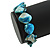 Blue Shell Nugget Flex Bracelet - 18cm L - view 2