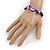 Purple Shell Nugget Flex Bracelet - 18cm L - view 3
