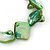 Green Shell Nugget Flex Bracelet - 18cm L - view 4