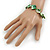 Green Shell Nugget Flex Bracelet - 18cm L - view 3