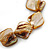 Brown Shell Nugget Flex Bracelet - 18cm L - view 3
