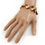 Brown Shell Nugget Flex Bracelet - 18cm L - view 5