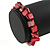 Red Shell Nugget Stretch Bracelet - 17cm L - view 3