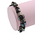 Slate Black Shell Nugget Stretch Bracelet - 17cm L - view 3