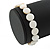 White Sea Shell Flex Bracelet - Adjustable up to 20cm L
