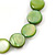 Green Sea Shell Flex Bracelet - Adjustable up to 20cm L - view 2