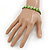 Green Sea Shell Flex Bracelet - Adjustable up to 20cm L - view 4