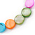 Multicoloured Shell Flex Bracelet - Adjustable up to 20cm L - view 3