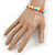Multicoloured Shell Flex Bracelet - Adjustable up to 20cm L - view 2