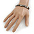 Dark Grey Shell Flex Bracelet - Adjustable up to 20cm L - view 3