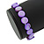 Purple Sea Shell Flex Bracelet - Adjustable up to 20cm L - view 2
