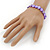 Purple Sea Shell Flex Bracelet - Adjustable up to 20cm L - view 3