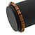 Unisex Brown Wood Bead Flex Bracelet - up to 21cm L - view 4