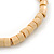 Unisex Natural Wood Bead Flex Bracelet - up to 21cm L - view 2