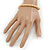 Unisex Natural Wood Bead Flex Bracelet - up to 21cm L - view 3