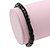 Unisex Black Wood Bead Flex Bracelet - up to 21cm L - view 3