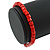 Unisex Red Wood Bead Flex Bracelet - up to 21cm L - view 4