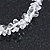 Transparent Glass Nugget Beads Flex Bracelet - 18cm L - view 5