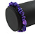 Violet Purple Semiprecious Nugget Stone Beads Flex Bracelet - 18cm L - view 4