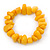 Yellow Agate Chip Semi-Precious Stone Flex Bracelet - 18cm L