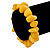 Yellow Agate Chip Semi-Precious Stone Flex Bracelet - 18cm L - view 2