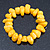 Yellow Agate Chip Semi-Precious Stone Flex Bracelet - 18cm L - view 5