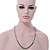 Green Agate Stone, Multicoloured Glass Crystal Bead Flex Bracelet/ Necklace - 66cm L - view 5